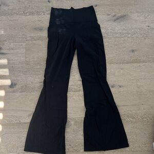 Athleta Black Salutation Flare Pants